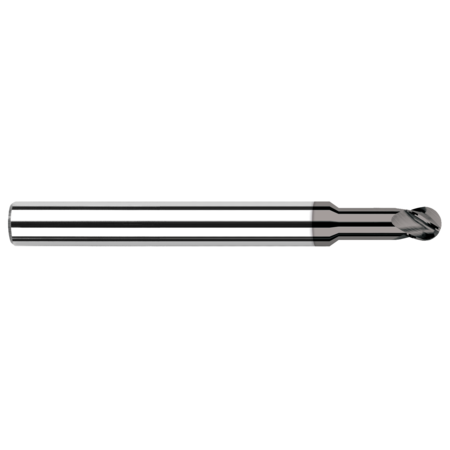 HARVEY TOOL End Mill - CVD Diamond - Ball, 0.5000" (1/2), Neck Dia.: 0.4900" 64032